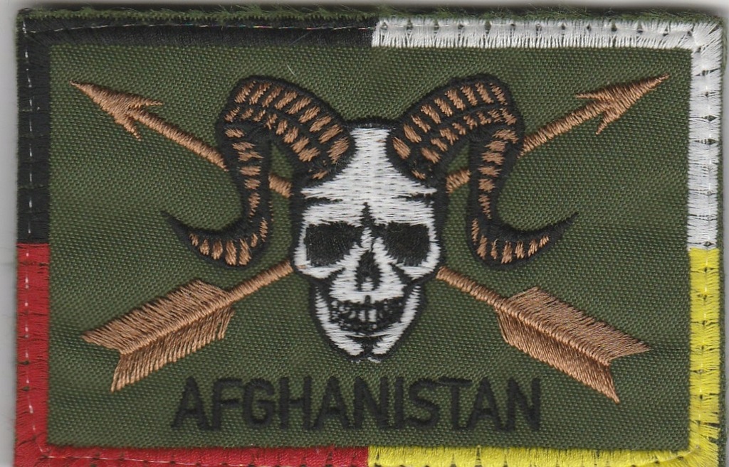 Naszywka niemiecka z Afganistanu na rzepie