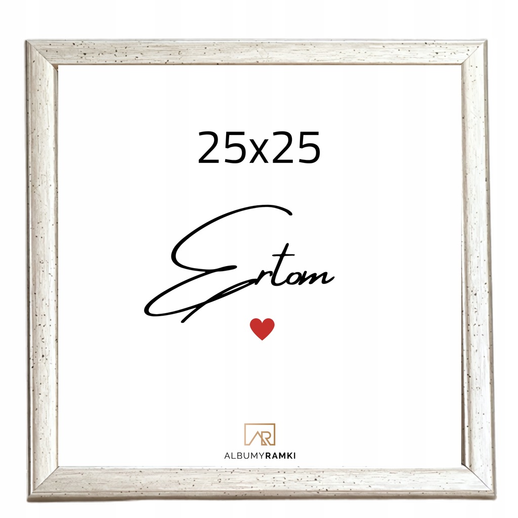 Kwadratowa ramka na plakat, zdjęcie, puzzle 25x25 Srebrna Aura