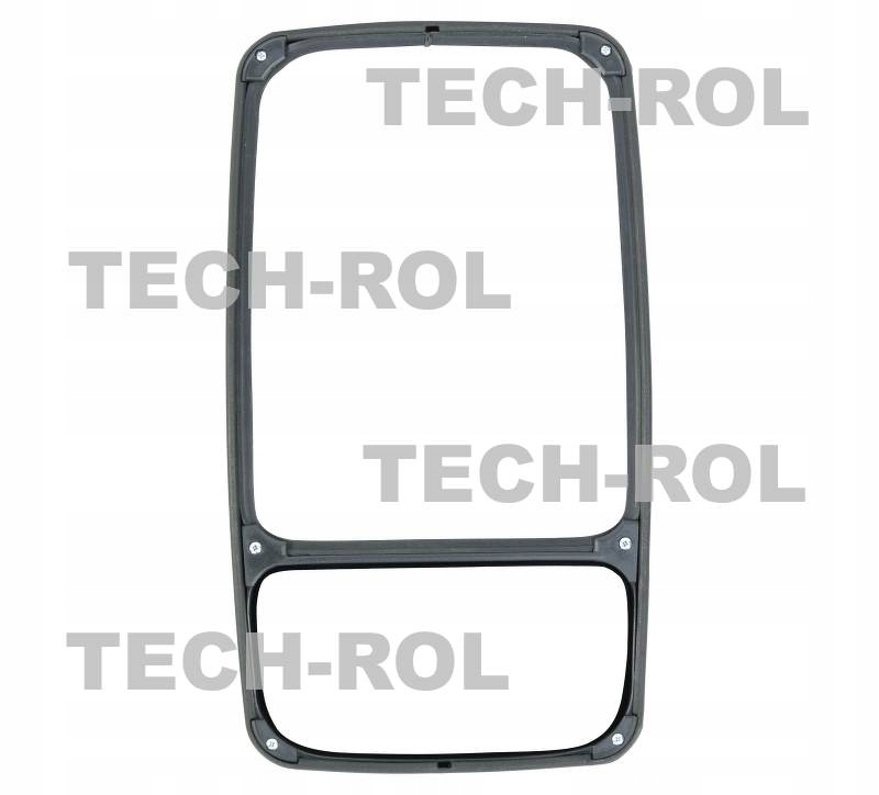 Lusterko samochodowe prawe, 330 mm / 185 mm, obejma 20 mm - 32 mm C33-2S Cr