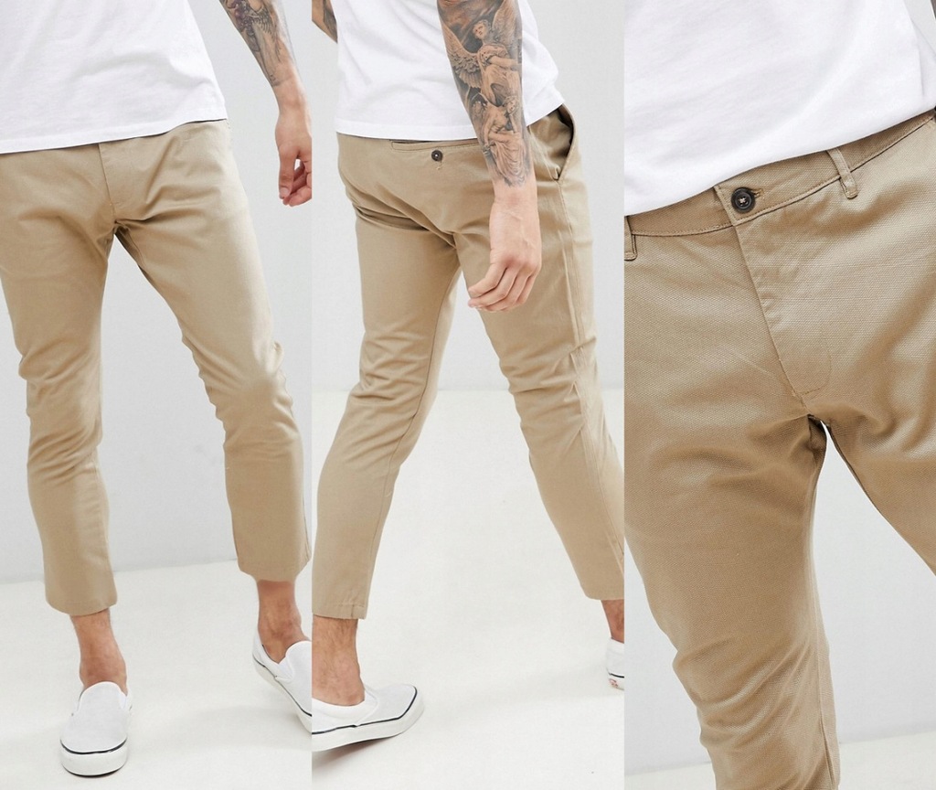 A-3-6-11 BER SPODNIE CHINOS SLIM W30 L32