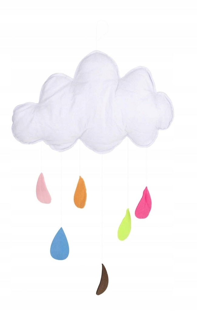 Zawieszka dekoracyjna chmurka kolorowe kropelki