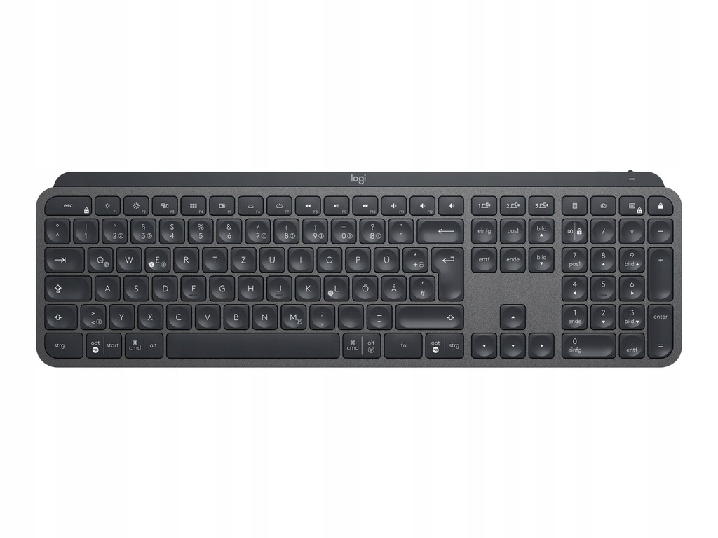 LOGITECH MX Keys Plus Advanced Wireless Illuminated Keyboard with Palm Rest