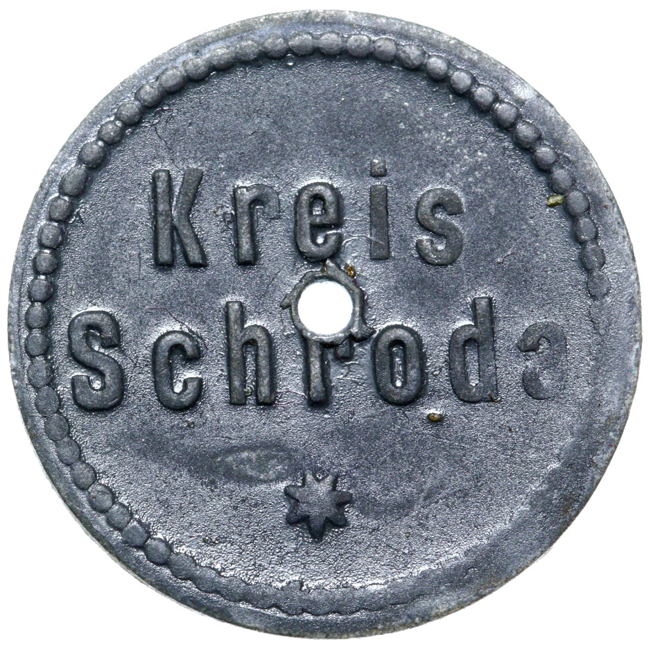 + Schroda Środa Wlkp. 5 Pfennig 1917 - Z OTWOREM !