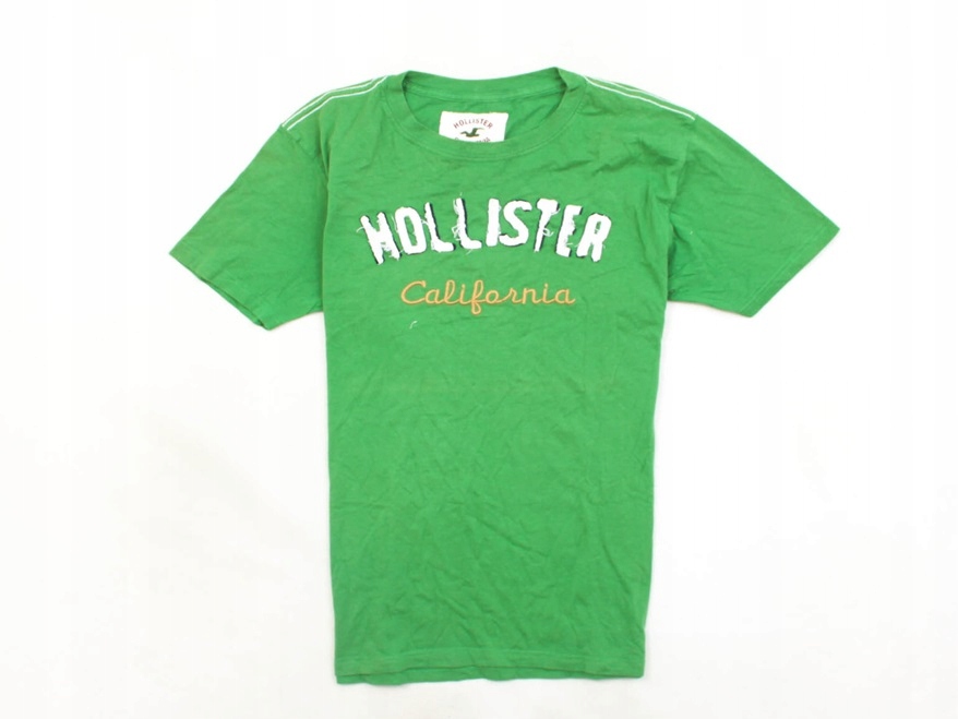 B Hollister T-shirt Męski Koszulka Zielona roz XL