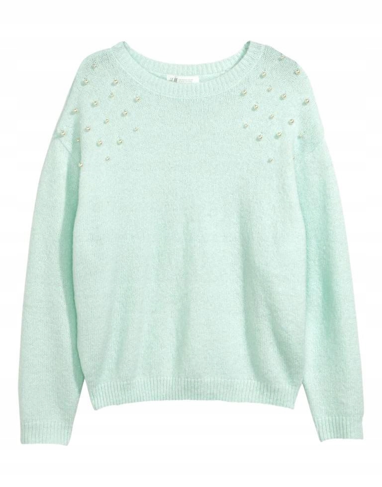 26L153 H&M__MJ9 SWETER ZDOBIENIE__158-164