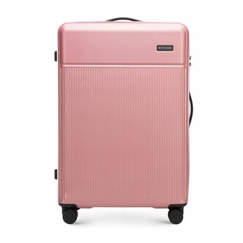 WITTCHEN duża walizka z ABS-u różowa