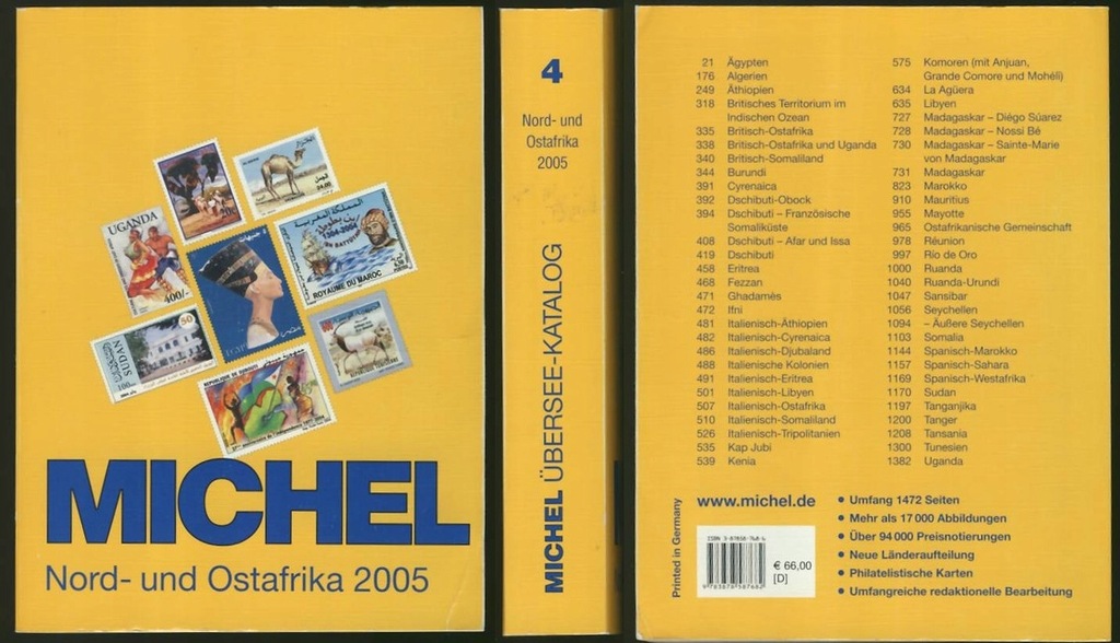 Katalog MICHEL Nord und Ostafrika 2005 rok