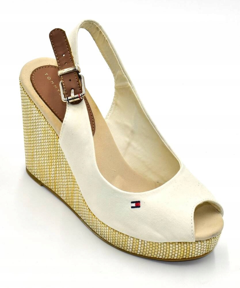 Tommy Hilfiger Iconic Elena Sling Back Wedge CZÓŁENKA damskie 37