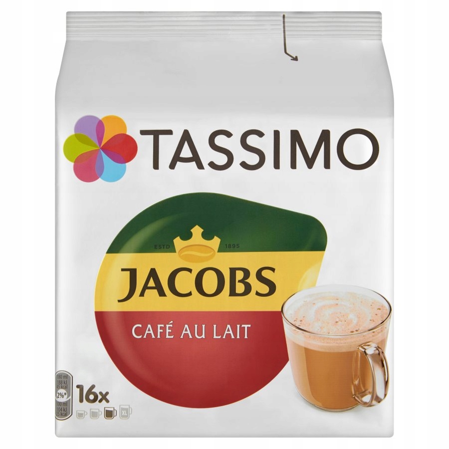 Kapsułki do ekspresu JACOBS TASSIMO Café au Lait 16 szt.