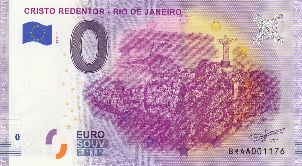 Купить ЕС - Банкнота 0 -евро-Бразилия 2019-1-Кристо Реден: отзывы, фото, характеристики в интерне-магазине Aredi.ru