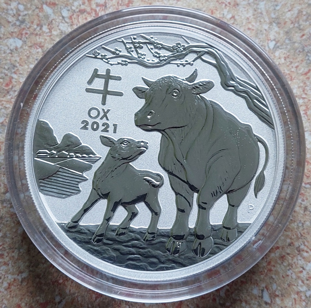 2021 Australian Lunar Year of the Ox 5oz