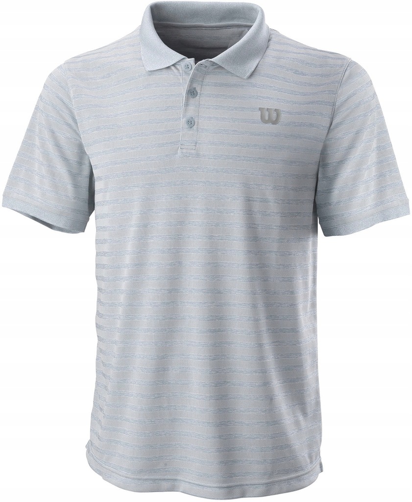 WILSON M Stripe Polo - L - koszulka tenisowa polo