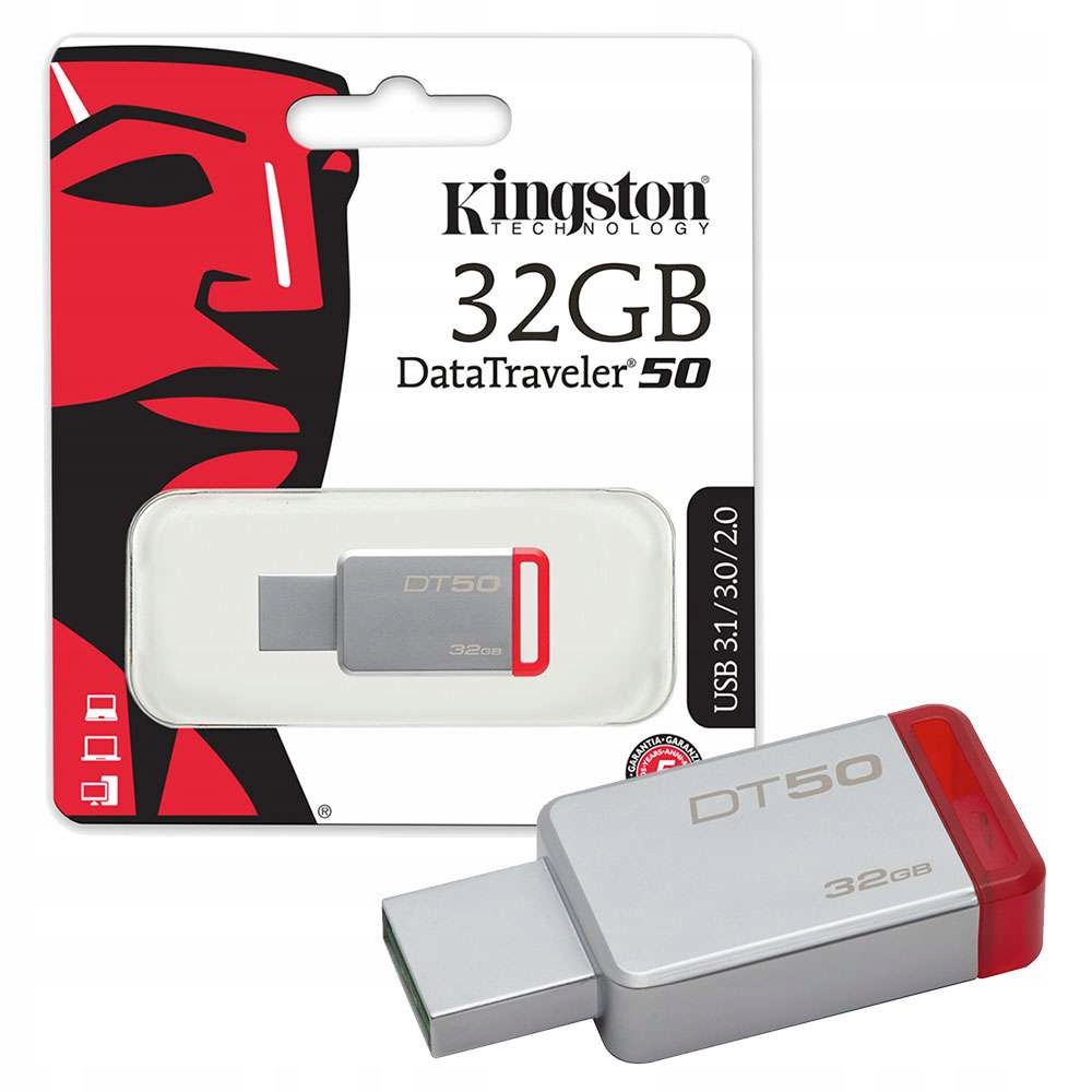 Kingston pendrive DT 50 32GB USB 3.0 czerwony