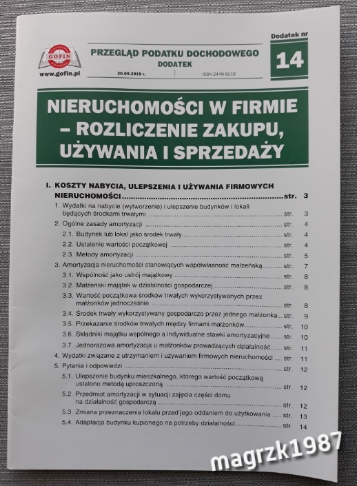 Nieruchomości w firmie rozliczenie zakup, sprzedaż