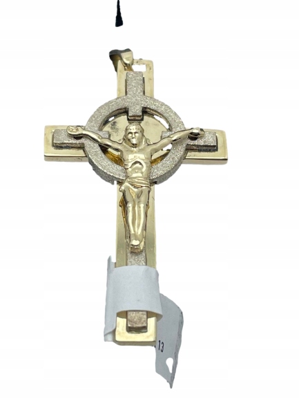 Zawieszka złota krzyż Jezus p585 6,51 g