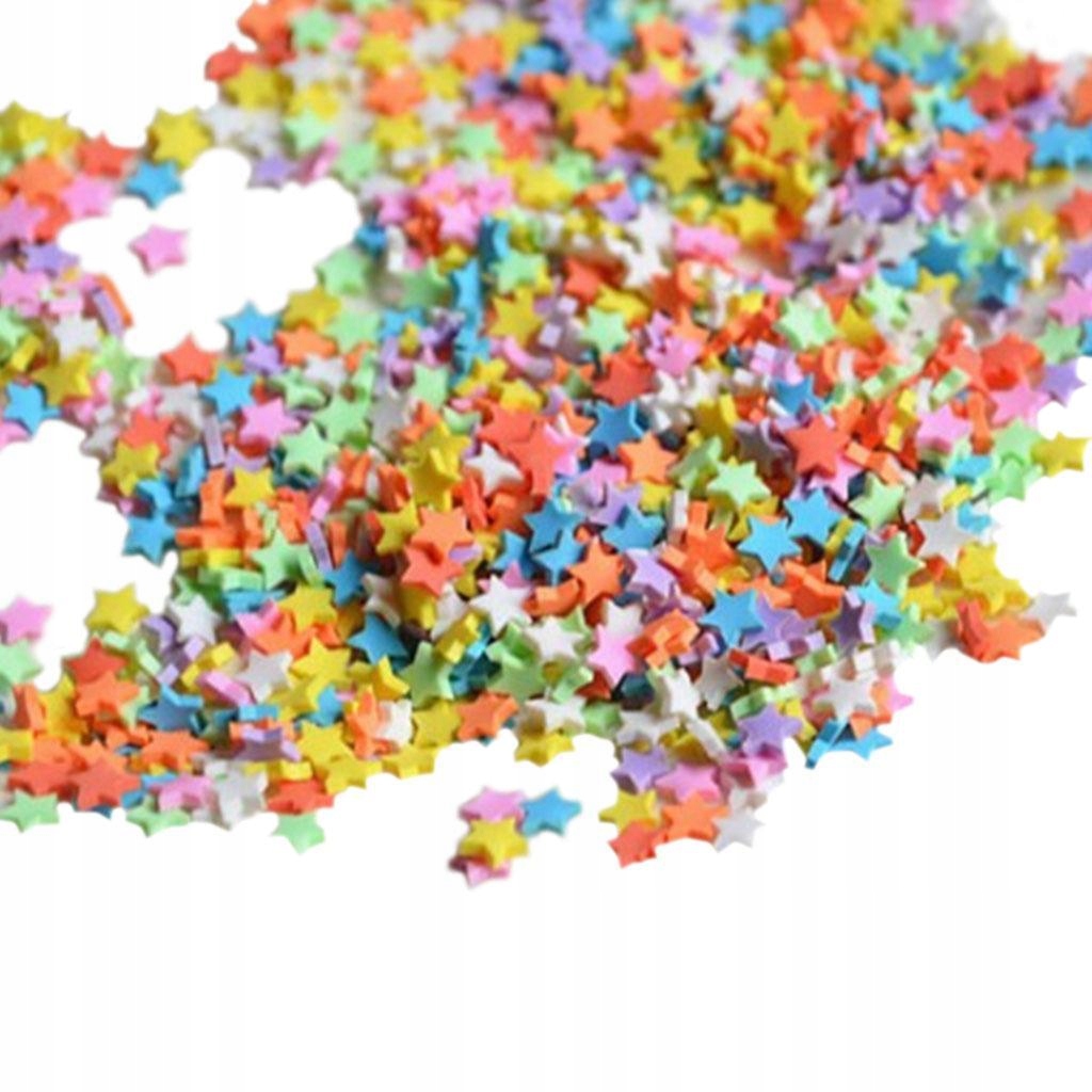 DIY Polymer Clay Fake Candy Sweets Creamy Sugar Sprinkles Pentagram 100g