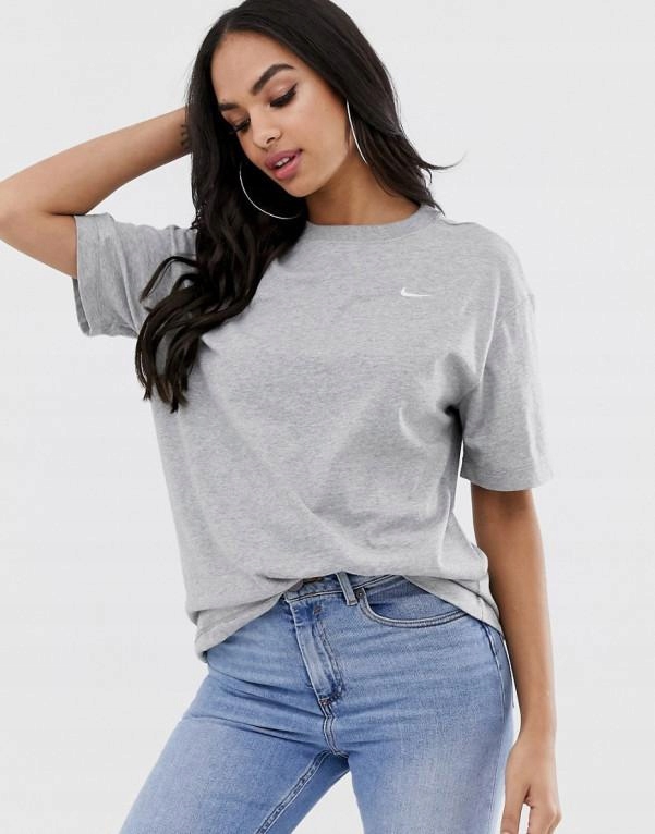 NIKE OVERSIZED LUŹNY T-SHIRT SZARY XS 1ZBF