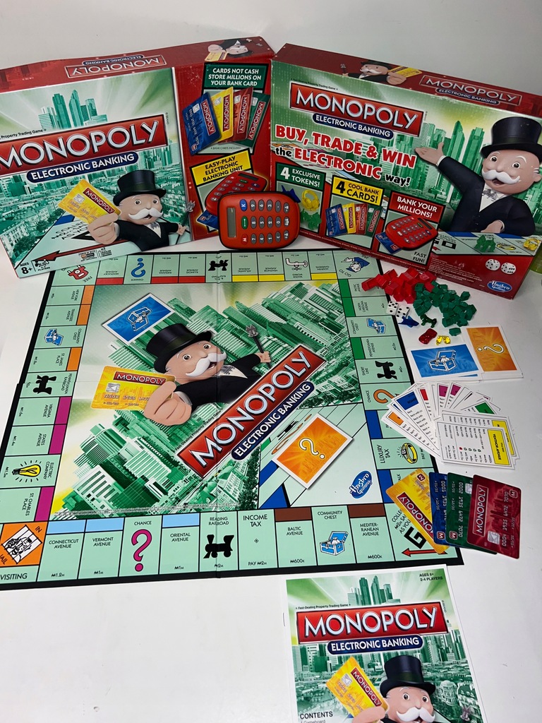 Gra angielska MONOPOLY ELECTRONIC BANKING kompletna HASBRO