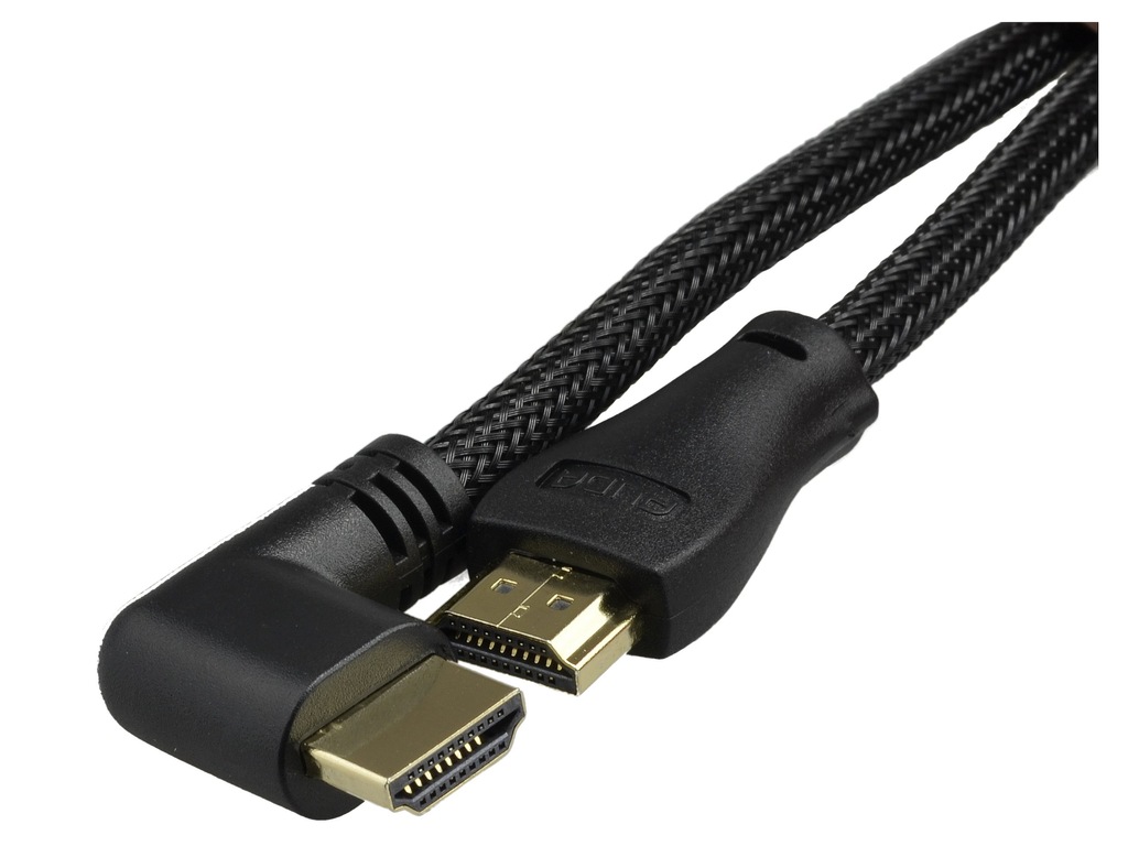 AUDA Kabel przewód HDMI 1.4 Full HD 3D kątowy 7,5m