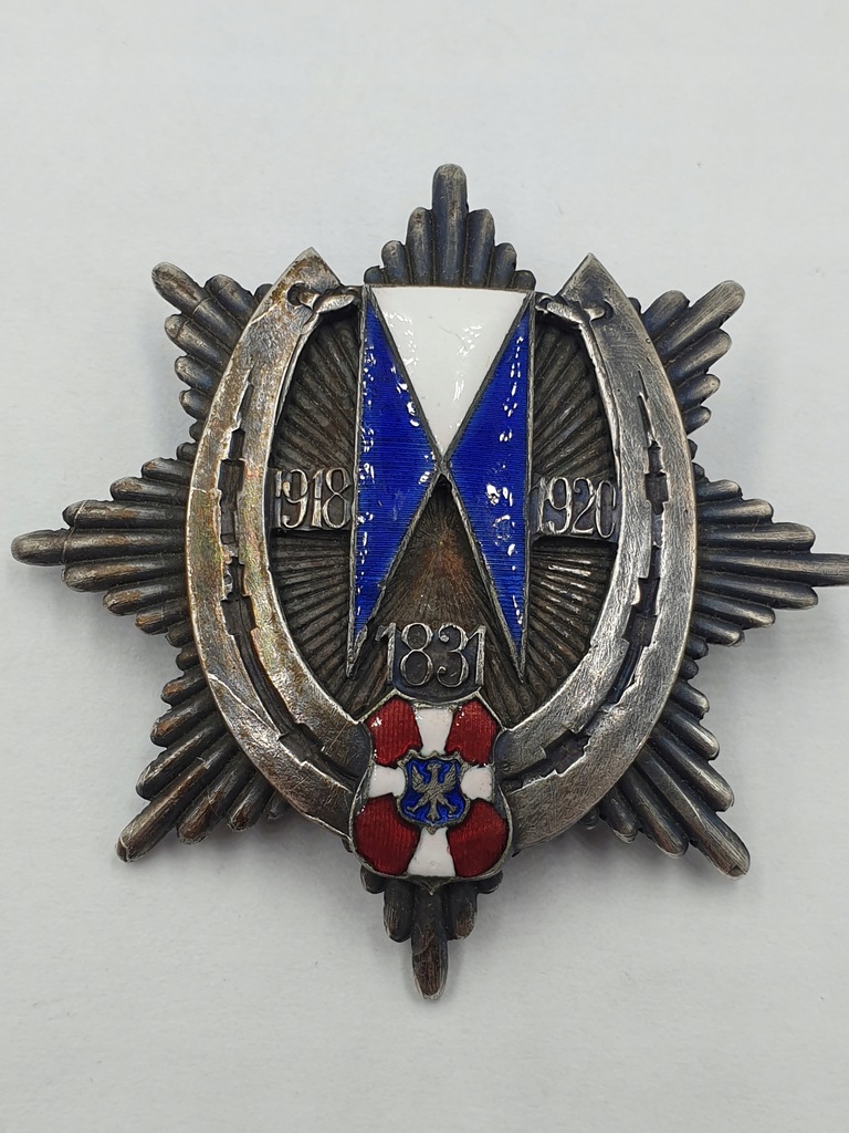 Odznaka oficerska 19 Pułk Ułanów Wołyńskich KOPIA