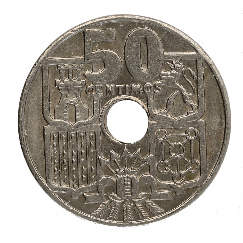 Hiszpania - 50 centimos 1963 r,