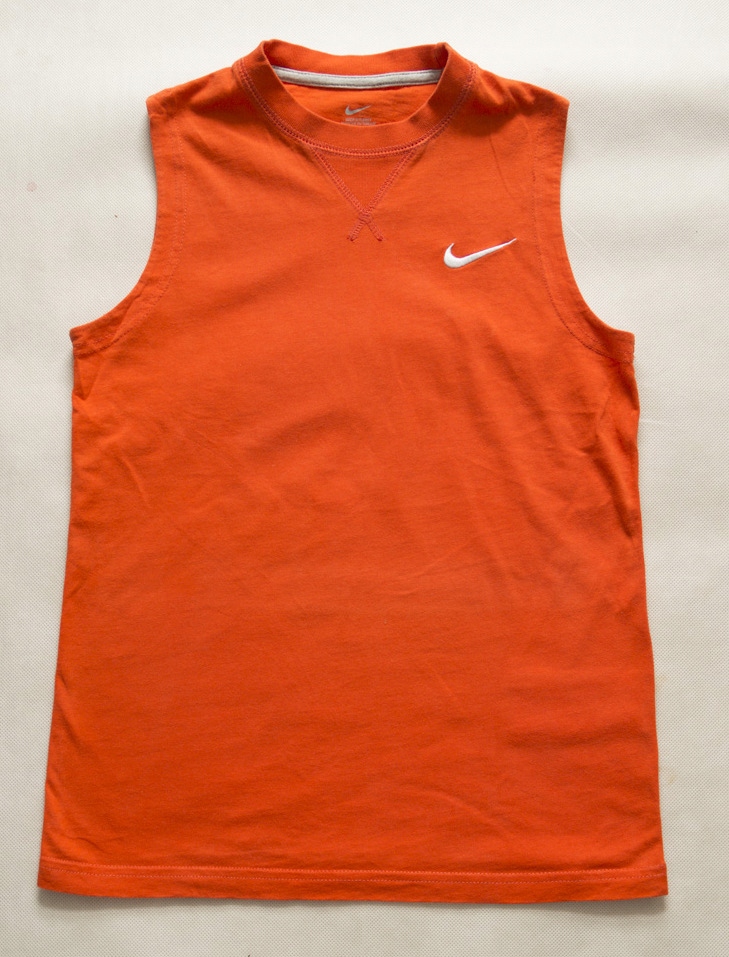 Bezrekawnik Logo Orange - NIKE- 8-10 lat