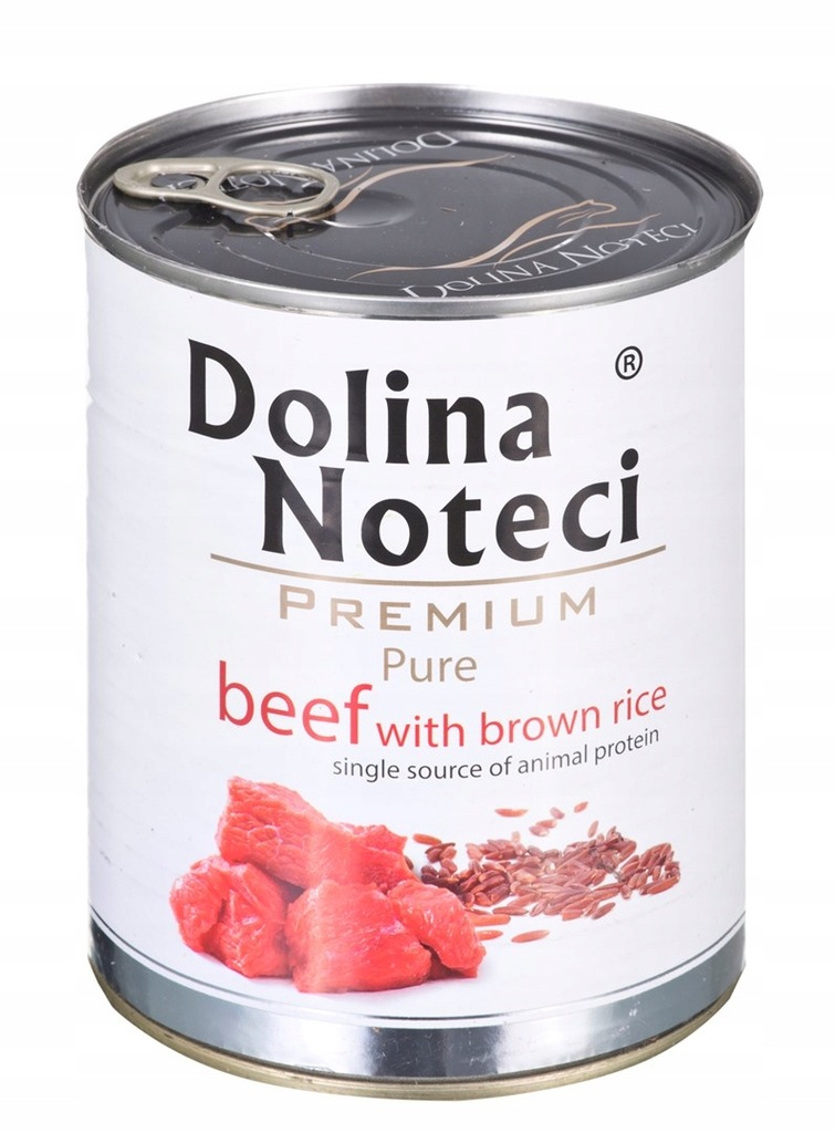 DOLINA NOTECI Premium Pure bogata w wołowinę z ryżem - mokra karma dla psa