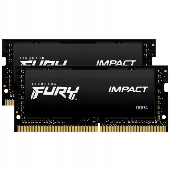 Pamięć Kingston FURY Impact DDR4 32GB (2 x 16GB) 2666 CL16 SODIMM