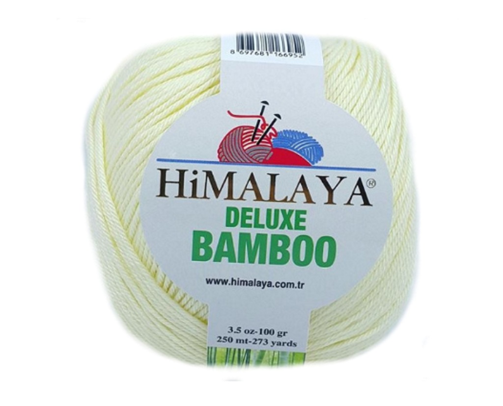 Włóczka HIMALAYA Bamboo Deluxe kolor ŻÓŁTY 03