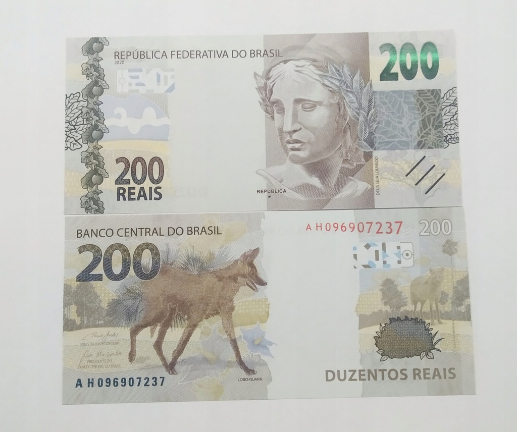 BRAZYLIA 200 REAIS 2020 UNC