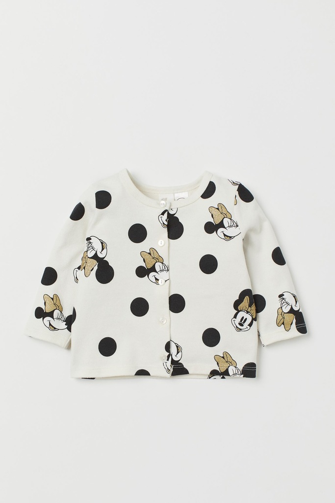 H&M SWTEREK BLUZA DŻERSEJ COTTON MINNIE 86cm