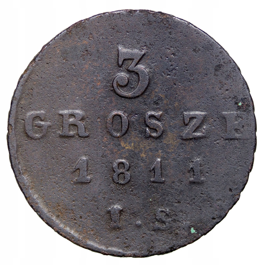 Księstwo Warszawskie 3 Grosze 1811 IS, Warszawa