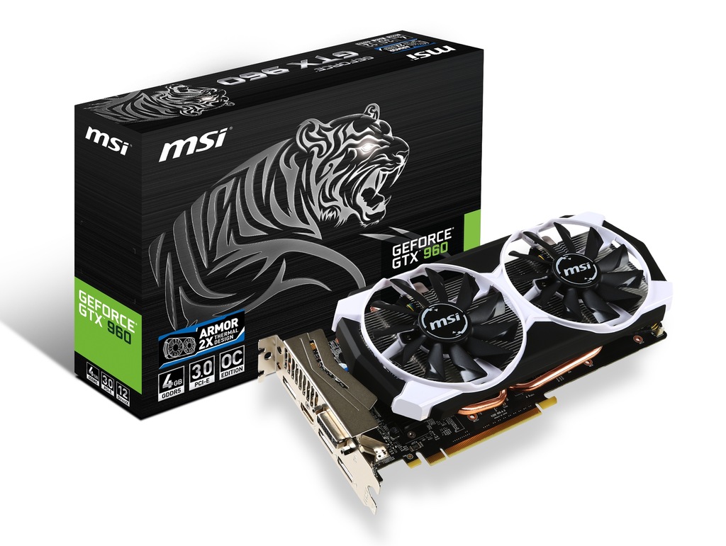MSI GeForce GTX 960 Armor 4GB GDDR5 – Wydajność i Elegancja!
