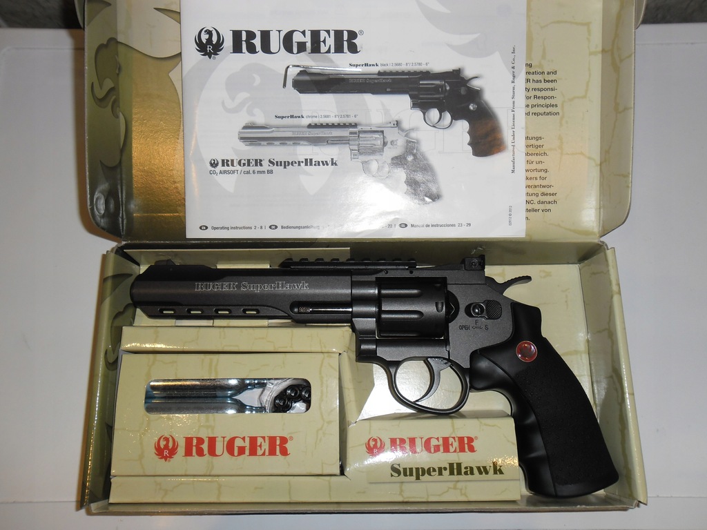 Rewolwer ASG RUGER SuperHawk 6" UMAREX metal!