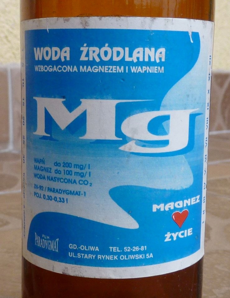 Купить Mg - родниковая вода - PUH PARADYGMAT - Gdansk Oliwa: отзывы, фото, характеристики в интерне-магазине Aredi.ru