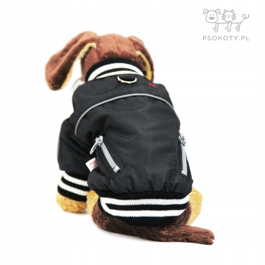 Colari K021 kurtka z odblaskiem czarna S - ubranko dla psa