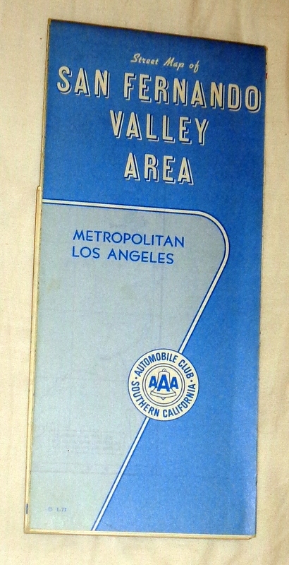 San Fernando Valley Area - plan miasta -lata 70'r.