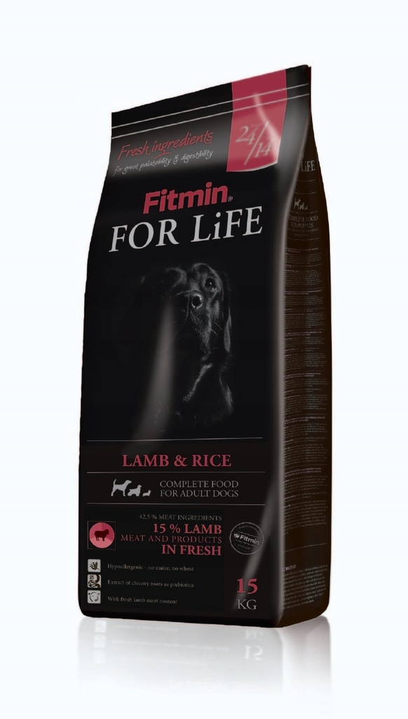 Fitmin for Life Lamb & Rice 15kg + GRATIS