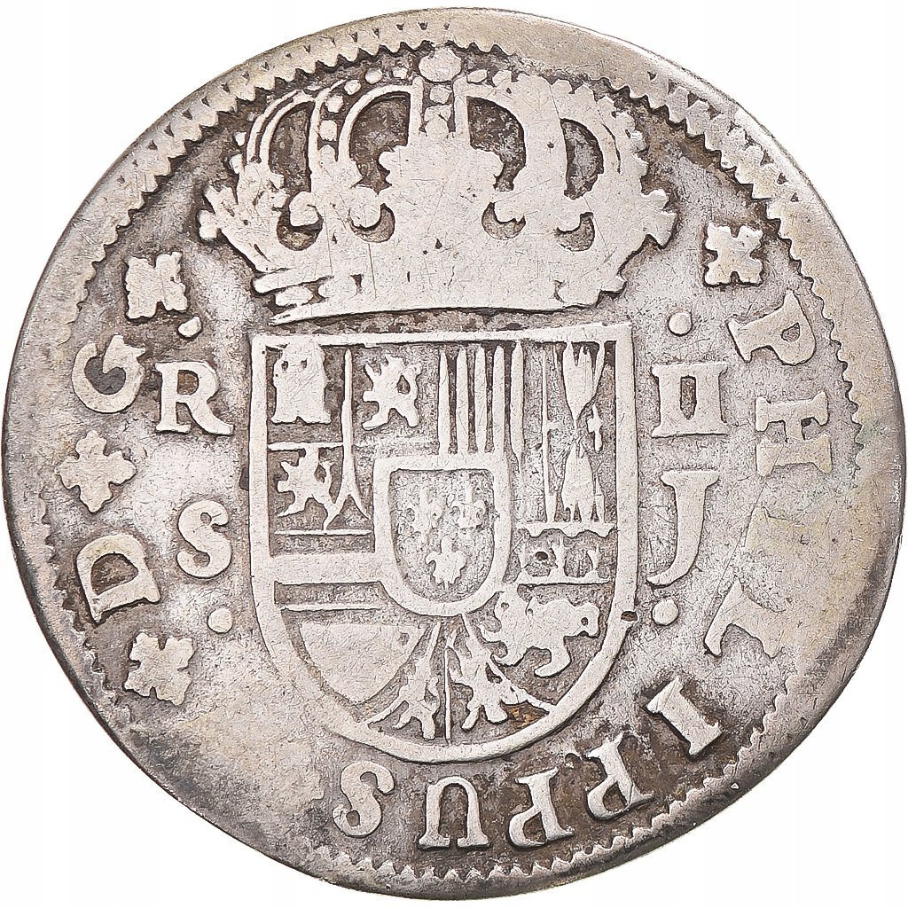 Moneta, Hiszpania, Philip V, 2 Reales, 1722, Sevil