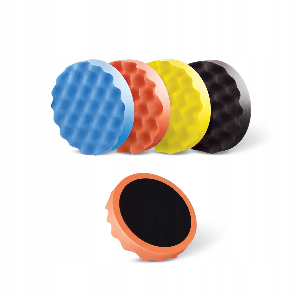 BOLL Gąbka na rzep do polerowania polerska PROFILOWANA 150mm CZARNA Miękka