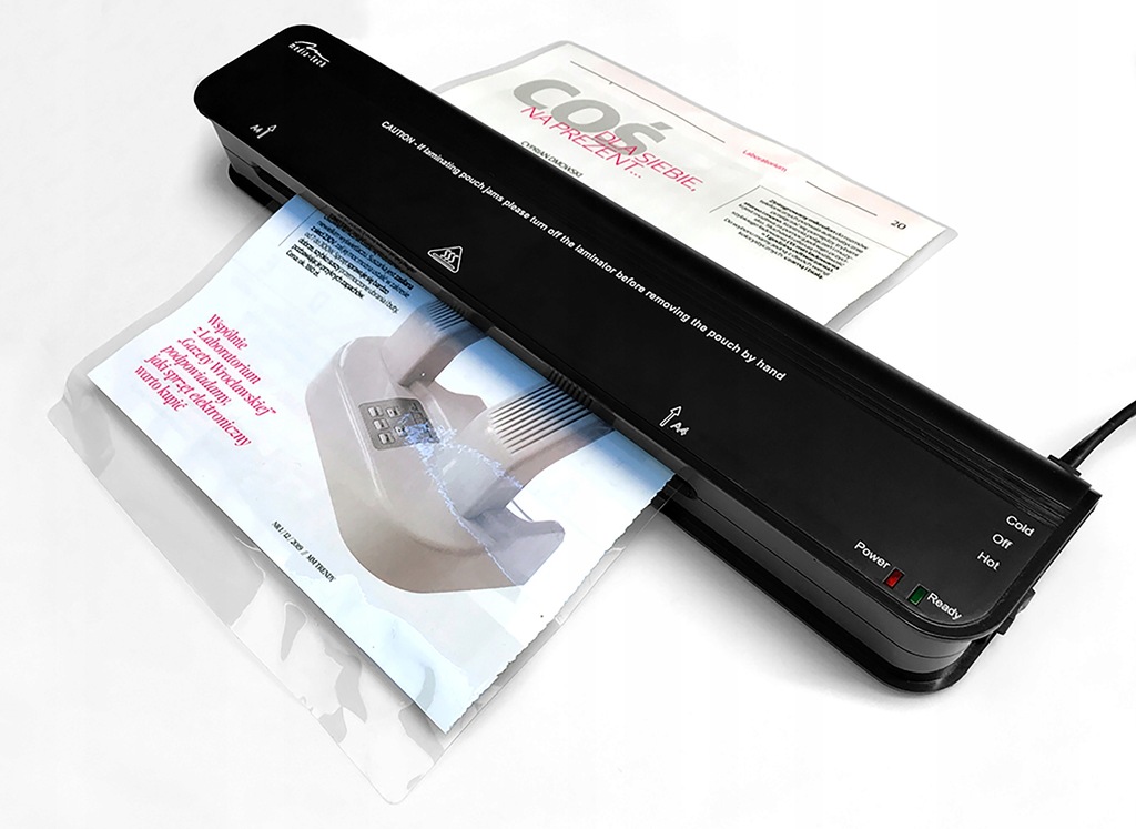 Laminator A4 A5 Laminarka Ciepło Zimno Laminowanie 11549301133
