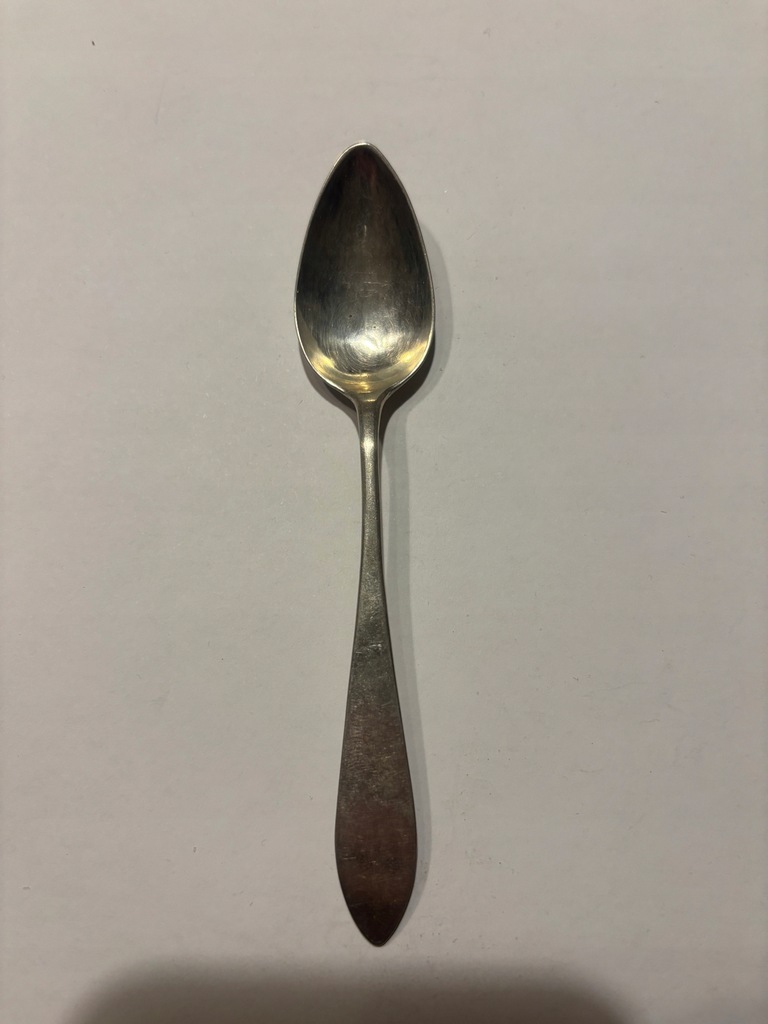 XIX w. łyżeczka srebro Ag V12 łutów waga 8 g długość 125 mm