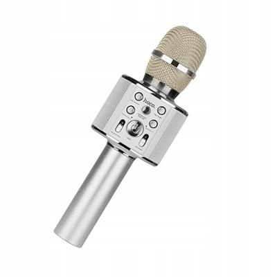 HOCO mikrofon multimedialny karaoke Cool Sound KTV BK3 srebrny