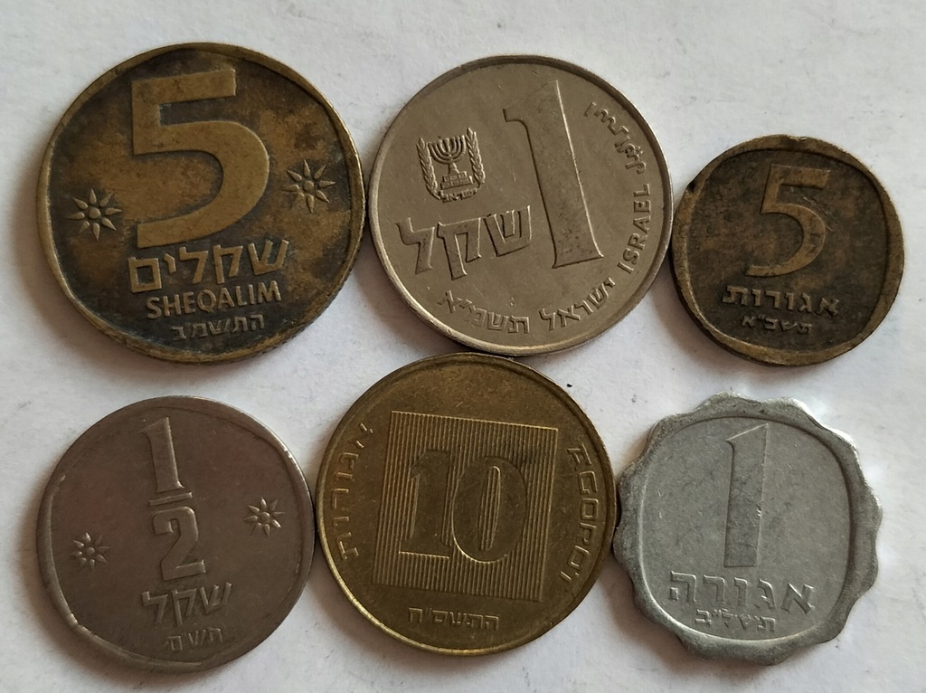 Zestaw monet Izrael 6 szt.