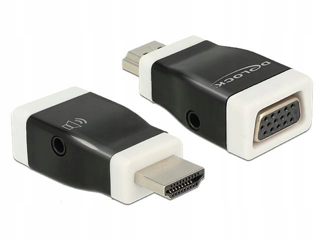 ADAPTER HDMI(M)->VGA(F)+MINIJACK 3.5MM(F) CZARN