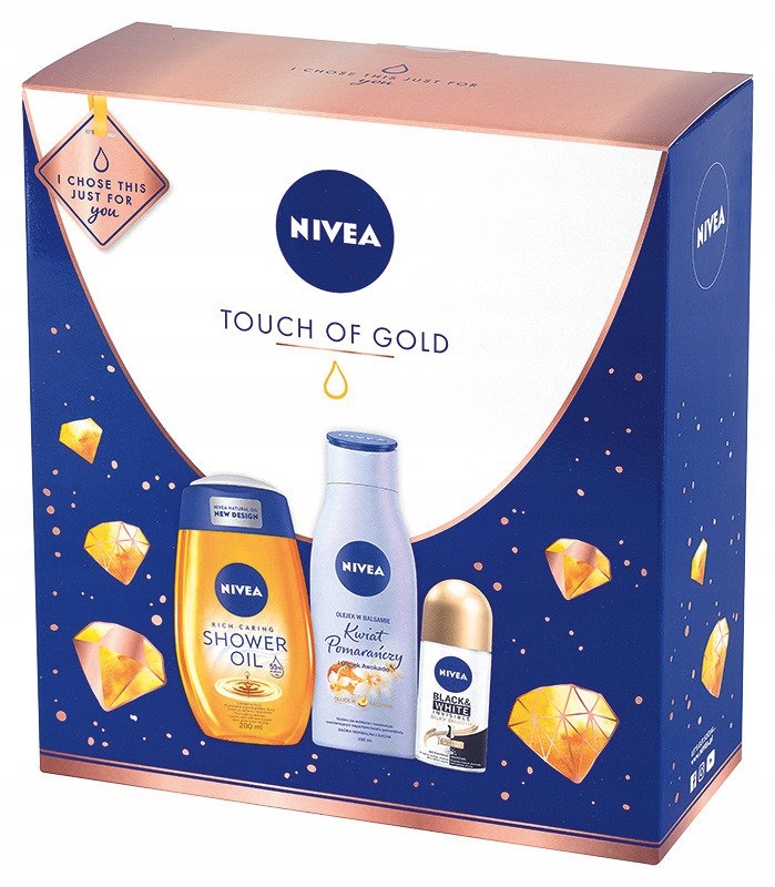 NIVEA ZESTAW PREZENTOWY TOUCHE OF GOLD DLA KOBIET