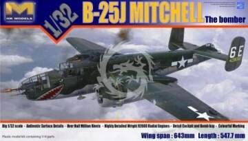 B-25J Mitchell Glass Nose HK Models 01E01 1/32