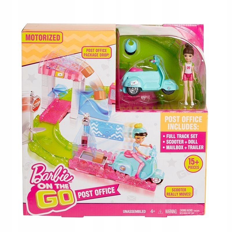 Barbie On The Go Poczta zestaw + Lalka Fhv85