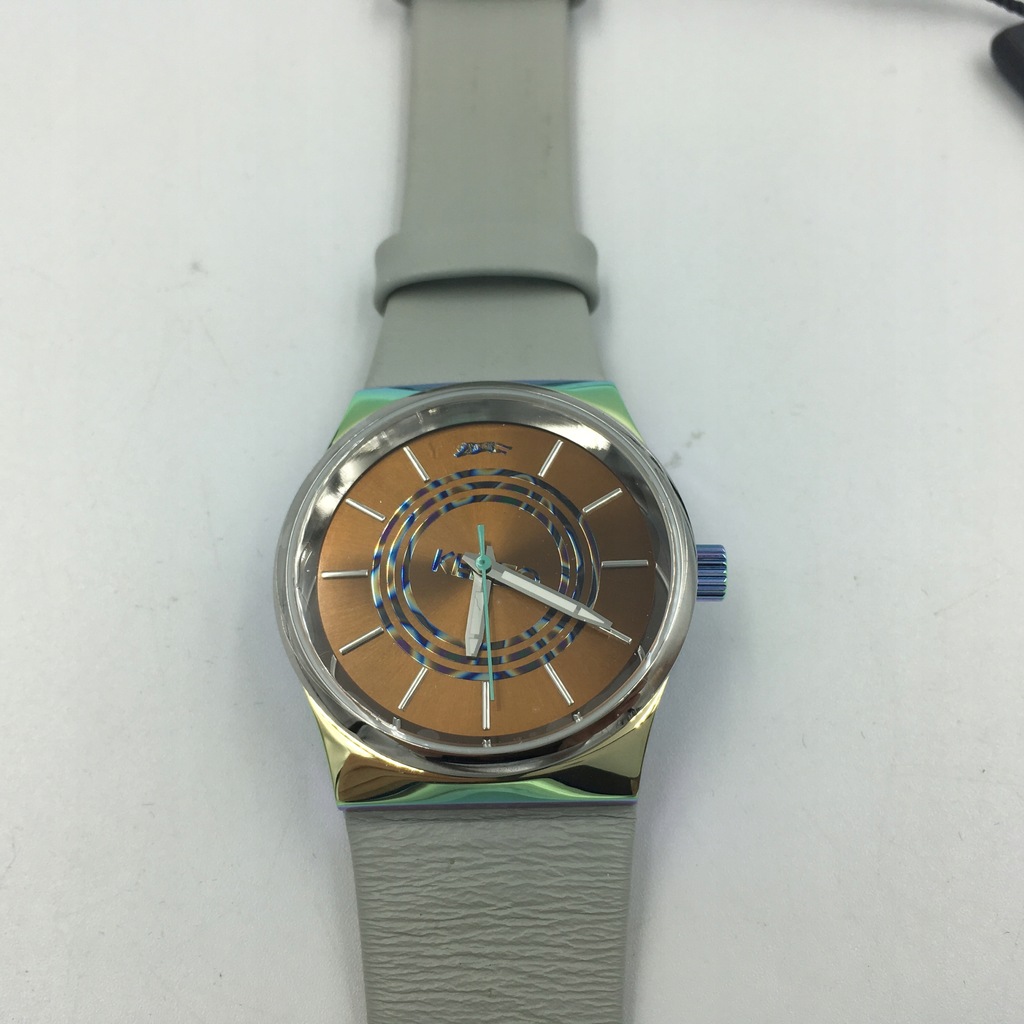 x80 KENZO zegarek damski pasek szary skóra