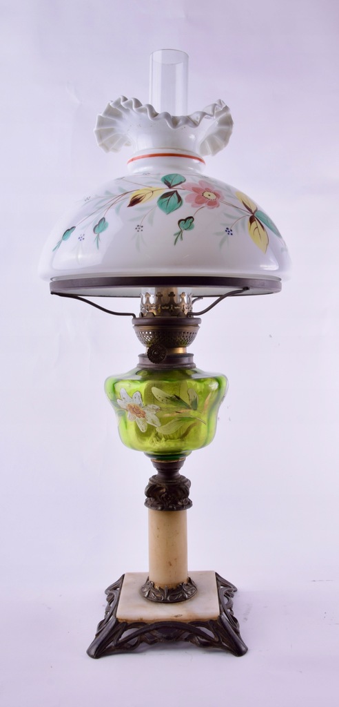 Lampa naftowa przełom XIX/XX wieku 62cm
